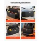 VEVOR Trailer Tongue Box, 1245 x 353 x 470 mm Steel Trailer Tongue Tool Box, Βαριά Duty Storage Organizer με κλειδαριά και κλειδιά, Βοηθητικό κιβώτιο εργαλείων για κρεβάτι Pickup Truck, RV, SUV, Off-Road Vehicle, Μαύρο