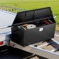 VEVOR Trailer Tongue Box, 1245 x 353 x 470 mm Steel Trailer Tongue Tool Box, Βαριά Duty Storage Organizer με κλειδαριά και κλειδιά, Βοηθητικό κιβώτιο εργαλείων για κρεβάτι Pickup Truck, RV, SUV, Off-Road Vehicle, Μαύρο