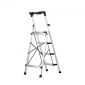 VEVOR 4 Step Ladder, Πτυσσόμενο σκαμπό με φαρδύ αντιολισθητικό πεντάλ και άνετη λαβή, φορητή σκάλα αλουμινίου χωρητικότητας 150 kg, πολλαπλών χρήσεων για κουζίνα, σπίτι, αποθήκη και γραφείο, ασημί