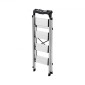 VEVOR 4 Step Ladder, Πτυσσόμενο σκαμπό με φαρδύ αντιολισθητικό πεντάλ και άνετη λαβή, φορητή σκάλα αλουμινίου χωρητικότητας 150 kg, πολλαπλών χρήσεων για κουζίνα, σπίτι, αποθήκη και γραφείο, ασημί