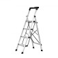 VEVOR 4 Step Ladder, Πτυσσόμενο σκαμπό με φαρδύ αντιολισθητικό πεντάλ και άνετη λαβή, φορητή σκάλα αλουμινίου χωρητικότητας 150 kg, πολλαπλών χρήσεων για κουζίνα, σπίτι, αποθήκη και γραφείο, ασημί