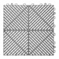 VEVOR Interlocking Drinage Mats, 310 x 310 mm, Modular πλακάκια δαπέδου γκαράζ, αντιολισθητικά πλακάκια δαπέδου αποστράγγισης PP, αυτοστραγγιζόμενα, εύκολη τοποθέτηση, για μπάνιο, κουζίνα, πισίνα & εξωτερικό, γκρι, 50 Pack