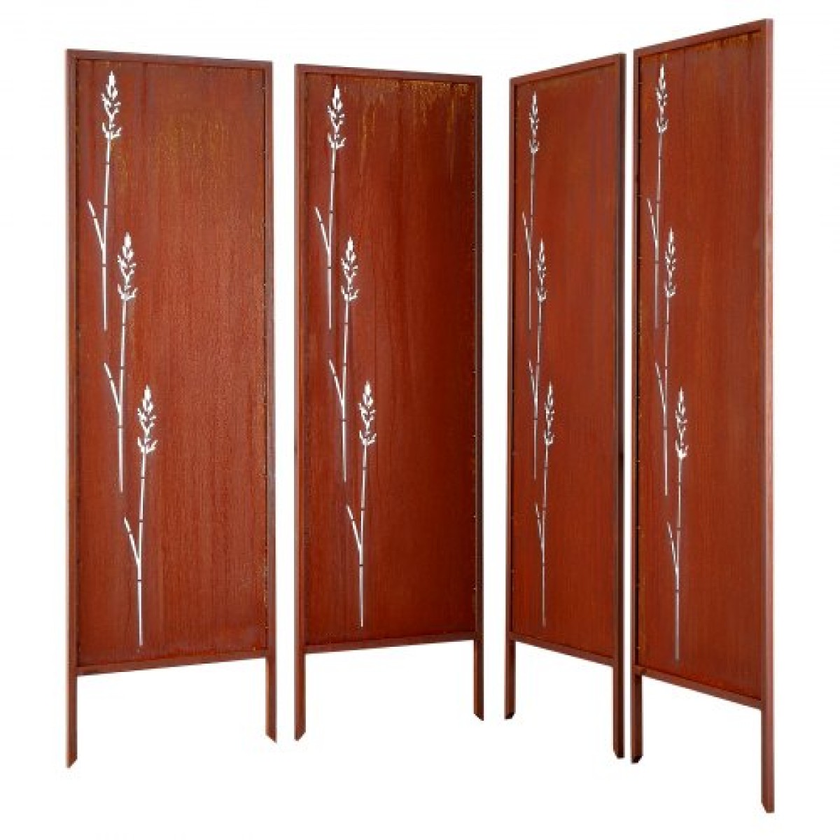 VEVOR Metal Privacy Screen, 50 x 160 cm Ανεξάρτητος Μοντέρνος φράχτης Privacy, Πάνελ διαχωρισμού κήπου με εκτεταμένους πάσσαλους εδάφους & πλάκα από ανθρακούχο χάλυβα, ανεξάρτητο εξωτερικό διαχωριστικό για κήπο, εσωτερικό
