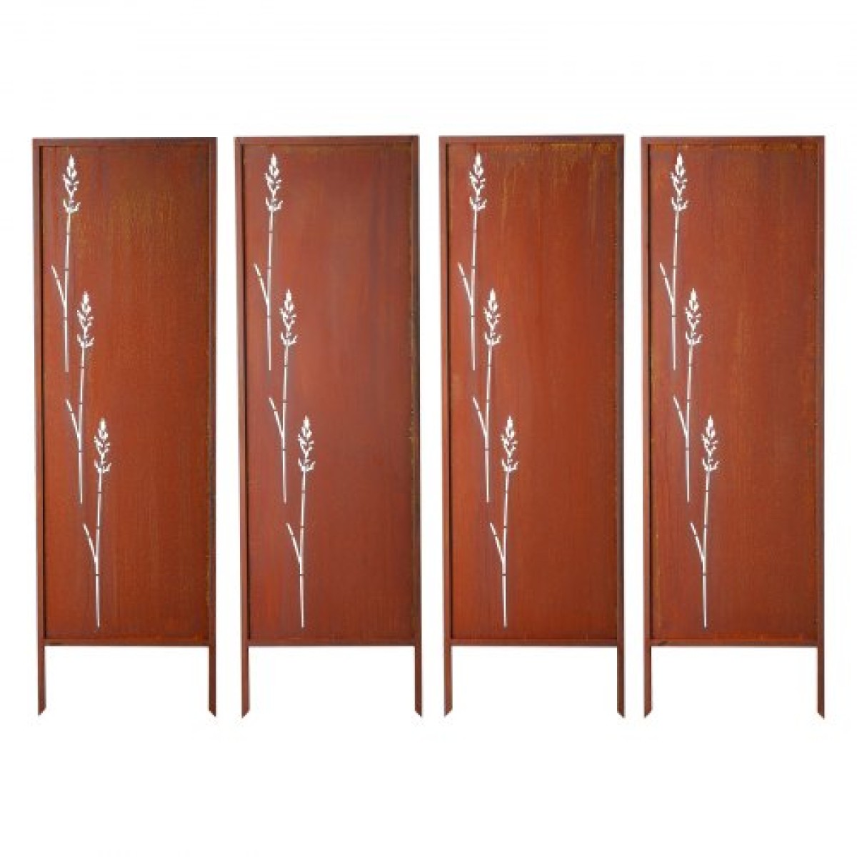 VEVOR Metal Privacy Screen, 50 x 160 cm Ανεξάρτητος Μοντέρνος φράχτης Privacy, Πάνελ διαχωρισμού κήπου με εκτεταμένους πάσσαλους εδάφους & πλάκα από ανθρακούχο χάλυβα, ανεξάρτητο εξωτερικό διαχωριστικό για κήπο, εσωτερικό