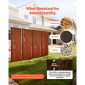 VEVOR Metal Privacy Screen, 50 x 160 cm Ανεξάρτητος Μοντέρνος φράχτης Privacy, Πάνελ διαχωρισμού κήπου με εκτεταμένους πάσσαλους εδάφους & πλάκα από ανθρακούχο χάλυβα, ανεξάρτητο εξωτερικό διαχωριστικό για κήπο, εσωτερικό