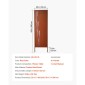 VEVOR Metal Privacy Screen, 50 x 160 cm Ανεξάρτητος Μοντέρνος φράχτης Privacy, Πάνελ διαχωρισμού κήπου με εκτεταμένους πάσσαλους εδάφους & πλάκα από ανθρακούχο χάλυβα, ανεξάρτητο εξωτερικό διαχωριστικό για κήπο, εσωτερικό