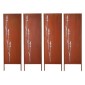 VEVOR Metal Privacy Screen, 50 x 160 cm Ανεξάρτητος Μοντέρνος φράχτης Privacy, Πάνελ διαχωρισμού κήπου με εκτεταμένους πάσσαλους εδάφους & πλάκα από ανθρακούχο χάλυβα, ανεξάρτητο εξωτερικό διαχωριστικό για κήπο, εσωτερικό