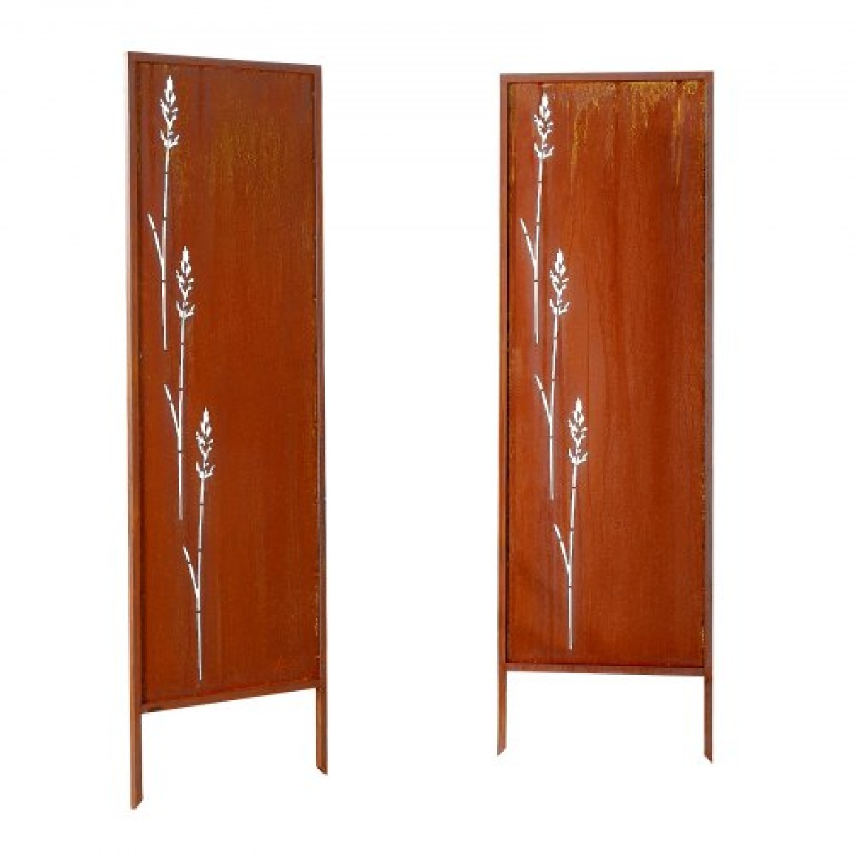 VEVOR Metal Privacy Screen, 50 x 160 cm Ανεξάρτητος Μοντέρνος φράχτης Privacy, Πάνελ διαχωρισμού κήπου με εκτεταμένους πάσσαλους εδάφους & πλάκα από ανθρακούχο χάλυβα, ανεξάρτητο εξωτερικό διαχωριστικό για κήπο, εσωτερικό