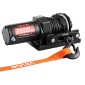 VEVOR 1134 kg Ηλεκτρικό βαρούλκο, βαρούλκο 12V DC ATV/UTV με Φ4,8 mm x 12 m Συνθετικό Σχοινί & Ενσύρματο Τηλεχειριστήριο, IP55 Αδιάβροχο, Πλάκα στήριξης Fairlead περίβλημα αλουμινίου για ρυμούλκηση ATV, μαύρο