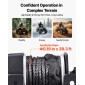 VEVOR 1134 kg Ηλεκτρικό βαρούλκο, βαρούλκο 12V DC ATV/UTV με Φ4,8 mm x 12 m Συνθετικό Σχοινί & Ενσύρματο Τηλεχειριστήριο, IP55 Αδιάβροχο, Πλάκα στήριξης Fairlead περίβλημα αλουμινίου για ρυμούλκηση ATV, μαύρο