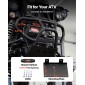 VEVOR 1134 kg Ηλεκτρικό βαρούλκο, βαρούλκο 12V DC ATV/UTV με Φ4,8 mm x 12 m Συνθετικό Σχοινί & Ενσύρματο Τηλεχειριστήριο, IP55 Αδιάβροχο, Πλάκα στήριξης Fairlead περίβλημα αλουμινίου για ρυμούλκηση ATV, μαύρο
