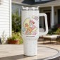 VEVOR Sublimation Tumblers, 8 Pack, 1183 mL Tumblers Bulk with Handle, Ανοξείδωτα κύπελλα εξάχνωσης με καπάκι και καλαμάκια, διπλό μονωμένο κάλυμμα ποτηριού, για εξατομικευμένη προσαρμογή DIY