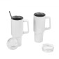 VEVOR Sublimation Tumblers, 8 Pack, 1183 mL Tumblers Bulk with Handle, Ανοξείδωτα κύπελλα εξάχνωσης με καπάκι και καλαμάκια, διπλό μονωμένο κάλυμμα ποτηριού, για εξατομικευμένη προσαρμογή DIY