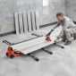 Χειροκίνητος κόφτης πλακιδίων VEVOR 1600 mm, αναβαθμισμένη ράγα και συρόμενη κεφαλή, Οδηγός ευθυγράμμισης ακριβείας, τροχός κοπής από καρβίδιο βολφραμίου, πόδια στήριξης με περιστρεφόμενους τροχούς, για επαγγελματίες DIY, κεραμικά, πλακάκια δαπέδου και το