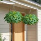 VEVOR Τεχνητές φτέρες, 1219 mm Fake Boston Fern Bush Plant with 67 Fronds, Faux Greenery για εσωτερική/εξωτερική διακόσμηση, μετάξι & LDPE, Κατάλληλο για φυτευτή σαλονιού γραφείου στον κήπο της βεράντας στο σπίτι, σετ 2