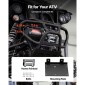 VEVOR 1360 kg Ηλεκτρικό βαρούλκο, βαρούλκο 12V DC ATV/UTV με Φ5 mm x 12 m ατσάλινο συρματόσχοινο & ενσύρματο τηλεχειριστήριο, IP55 αδιάβροχο, Πλάκα στήριξης Fairlead περίβλημα αλουμινίου για ρυμούλκηση ATV, μαύρο