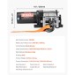 VEVOR 1360 kg Ηλεκτρικό βαρούλκο, βαρούλκο 12V DC ATV/UTV με Φ5 mm x 12 m ατσάλινο συρματόσχοινο & ενσύρματο τηλεχειριστήριο, IP55 αδιάβροχο, Πλάκα στήριξης Fairlead περίβλημα αλουμινίου για ρυμούλκηση ATV, μαύρο