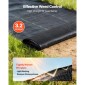 VEVOR Weed Barrier Fabric Heavy Duty, 2 Packs 1,2x15,2m 90,7g Weed Blocker Fabric, Woven Landscape Fabric, Garden Fabrics Weeds Barrier, Weeds Control Ground Cover, Geotextile Webbing, Black