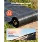 VEVOR Weed Barrier Fabric Heavy Duty, 0,4 x 30,5m 90,7g Landscape Fabric, Woven Weed Blocker Fabrics, Garden Fabrics Weeds Barrier, Weeds Control Ground Cover, Geotextile Webbing, Gardening Mat, Black