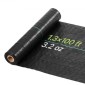VEVOR Weed Barrier Fabric Heavy Duty, 0,4 x 30,5m 90,7g Landscape Fabric, Woven Weed Blocker Fabrics, Garden Fabrics Weeds Barrier, Weeds Control Ground Cover, Geotextile Webbing, Gardening Mat, Black