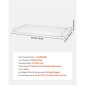 Πάγκος VEVOR Washer Dryer, 137 x 69,9 cm, Ξύλινος κάλυμμα πλυντηρίου και στεγνωτηρίου με άκρα και γάντζοι, αδιάβροχο επάνω μέρος πλυντηρίου ρούχων για ντουλάπα ρούχων Οργάνωση και αποθήκευση πάγκου, λευκό