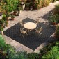 VEVOR Interlocking Drinage Mats, 310 x 310 mm, Αρθρωτά πλακάκια δαπέδου γκαράζ, αντιολισθητικά πλακάκια δαπέδου αποστράγγισης PP, αυτοστραγγιζόμενα, εύκολη τοποθέτηση, για μπάνιο, κουζίνα, πισίνα & εξωτερικό, μαύρο, 55 πακέτο