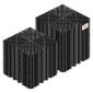 VEVOR Interlocking Drinage Mats, 310 x 310 mm, Αρθρωτά πλακάκια δαπέδου γκαράζ, αντιολισθητικά πλακάκια δαπέδου αποστράγγισης PP, αυτοστραγγιζόμενα, εύκολη τοποθέτηση, για μπάνιο, κουζίνα, πισίνα & εξωτερικό, μαύρο, 55 πακέτο