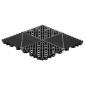 VEVOR Interlocking Drinage Mats, 310 x 310 mm, Αρθρωτά πλακάκια δαπέδου γκαράζ, αντιολισθητικά πλακάκια δαπέδου αποστράγγισης PP, αυτοστραγγιζόμενα, εύκολη τοποθέτηση, για μπάνιο, κουζίνα, πισίνα & εξωτερικό, μαύρο, 55 πακέτο