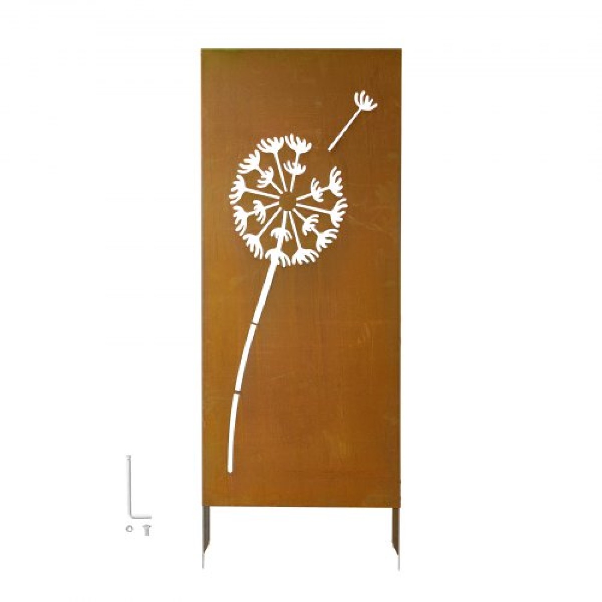 VEVOR Metal Privacy Screen, 61 x 160 cm Ανεξάρτητος Μοντέρνος φράχτης Privacy, Πάνελ διαχωρισμού κήπου με εκτεταμένους πάσσαλους εδάφους & χαλύβδινη πλάκα, ανεξάρτητο εξωτερικό διαχωριστικό για κήπο, αυλή, τοίχο