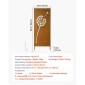 VEVOR Metal Privacy Screen, 61 x 160 cm Ανεξάρτητος Μοντέρνος φράχτης Privacy, Πάνελ διαχωρισμού κήπου με εκτεταμένους πάσσαλους εδάφους & χαλύβδινη πλάκα, ανεξάρτητο εξωτερικό διαχωριστικό για κήπο, αυλή, τοίχο