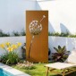 VEVOR Metal Privacy Screen, 61 x 160 cm Ανεξάρτητος Μοντέρνος φράχτης Privacy, Πάνελ διαχωρισμού κήπου με εκτεταμένους πάσσαλους εδάφους & χαλύβδινη πλάκα, ανεξάρτητο εξωτερικό διαχωριστικό για κήπο, αυλή, τοίχο