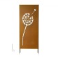 VEVOR Metal Privacy Screen, 61 x 160 cm Ανεξάρτητος Μοντέρνος φράχτης Privacy, Πάνελ διαχωρισμού κήπου με εκτεταμένους πάσσαλους εδάφους & χαλύβδινη πλάκα, ανεξάρτητο εξωτερικό διαχωριστικό για κήπο, αυλή, τοίχο