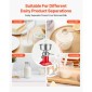 VEVOR Electric Milk Cream Separator, 60L/H Output 10500RPM Milk Cream Crifugal Separator, 304 Ανοξείδωτο Ατσάλι Γίδινο Αγελαδινό Γάλα Διαχωριστική Μηχανή με Χωρητικότητα μπολ 4,5L (40W, 100-240V)