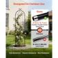 VEVOR Garden Trellis, 220 x 52,5 cm Rose Trellis, 4 Packs Garden Flower Rose Trellies with Powder-coated Finish & Convenient Locking Design, Plant Support Trellises for Flowers, Vegetables, Roses