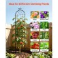 VEVOR Garden Trellis, 220 x 52,5 cm Rose Trellis, 4 Packs Garden Flower Rose Trellies with Powder-coated Finish & Convenient Locking Design, Plant Support Trellises for Flowers, Vegetables, Roses