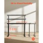 VEVOR Standing Desk Frame Διπλό κινητήρα, Ηλεκτρική Ρυθμιζόμενη Μήκος επέκτασης 104-160 cm, 4 Ρυθμίσεις ύψους μνήμης, Πόδια Τραπεζιού Stand Up, Sit to Stand Desk Riser Leg Riser for Office Home Base Worksation, Μαύρο