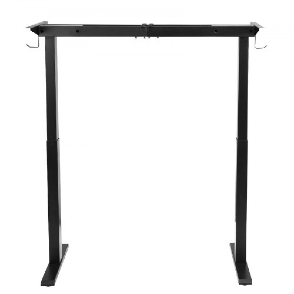VEVOR Standing Desk Frame Διπλό κινητήρα, Ηλεκτρική Ρυθμιζόμενη Μήκος επέκτασης 104-160 cm, 4 Ρυθμίσεις ύψους μνήμης, Πόδια Τραπεζιού Stand Up, Sit to Stand Desk Riser Leg Riser for Office Home Base Worksation, Μαύρο