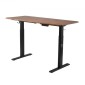 VEVOR Standing Desk Frame Διπλό κινητήρα, Ηλεκτρική Ρυθμιζόμενη Μήκος επέκτασης 104-160 cm, 4 Ρυθμίσεις ύψους μνήμης, Πόδια Τραπεζιού Stand Up, Sit to Stand Desk Riser Leg Riser for Office Home Base Worksation, Μαύρο