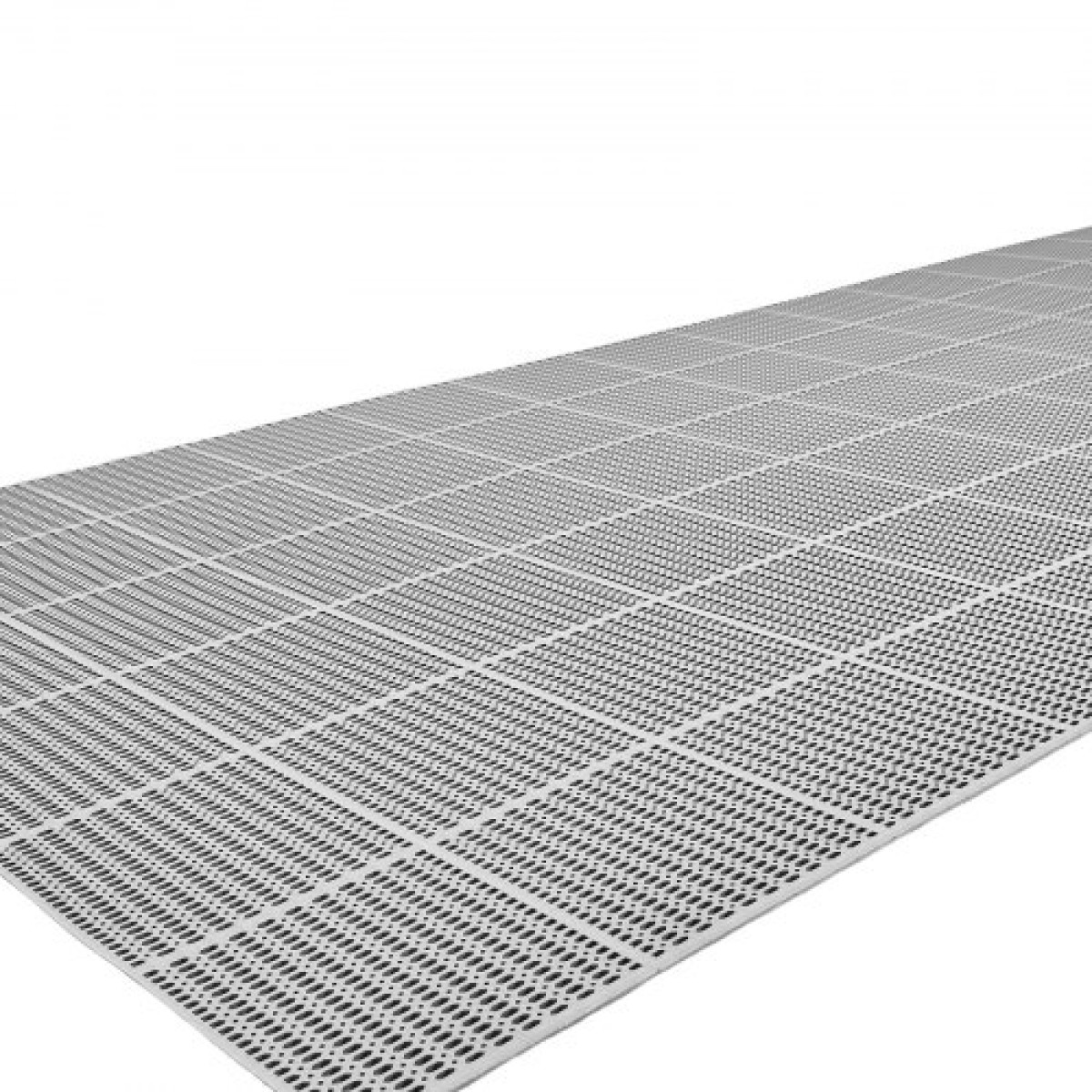 VEVOR Δάπεδο Αποστράγγισης, 90 x 1500 cm, Αντιολισθητικό Επαγγελματικό Χαλάκι PVC, Υγρό Χώρο Αποστράγγισης Νερού Splash Ματ Κοίλο Ρολό Πόρτας, για Εξωτερικό Εσωτερικό Εστιατόριο Πισίνα Αίθριο Μπάνιο Μπάνιο, Γκρι