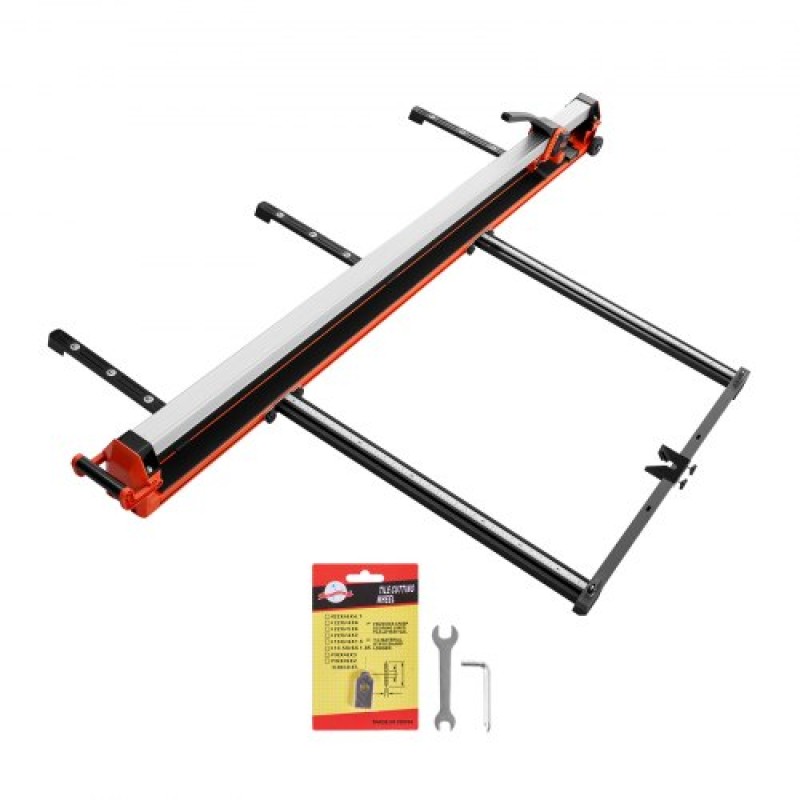 VEVOR 1800 mm Χειροκίνητος κόφτης πλακιδίων, αναβαθμισμένη ράγα και συρόμενη κεφαλή, Οδηγός ευθυγράμμισης ακριβείας, τροχός κοπής καρβιδίου βολφραμίου, πόδια στήριξης με περιστρεφόμενους τροχούς, για επαγγελματίες DIY, κεραμικά, πλακάκια δαπέδου και τοίχο