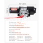 VEVOR 2041 kg Ηλεκτρικό βαρούλκο, βαρούλκο 12V DC ATV/UTV με Φ6 mm x 12 m ατσάλινο συρματόσχοινο, ασύρματο & ενσύρματο τηλεχειριστήριο, IP54 αδιάβροχο, πλάκα στήριξης Roller Fairlead για ρυμούλκηση ATV UTV εκτός δρόμου