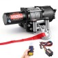 VEVOR 2041 kg Ηλεκτρικό βαρούλκο, βαρούλκο 12V DC ATV/UTV με Φ6 mm x 12 m ατσάλινο συρματόσχοινο, ασύρματο & ενσύρματο τηλεχειριστήριο, IP54 αδιάβροχο, πλάκα στήριξης Roller Fairlead για ρυμούλκηση ATV UTV εκτός δρόμου