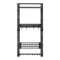 Βάση τοίχου VEVOR Gun Rack, Heavy Duty Steel, Indoor Rifle Shotgun Rack with Magazine Holt, Panel MOLLE, Gun Accessories Display Storage Storage, Hold μέχρι 5 τουφέκια ή κυνηγετικά όπλα, για τακτικό εξοπλισμό