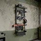 Βάση τοίχου VEVOR Gun Rack, Heavy Duty Steel, Indoor Rifle Shotgun Rack with Magazine Holt, Panel MOLLE, Gun Accessories Display Storage Storage, Hold μέχρι 5 τουφέκια ή κυνηγετικά όπλα, για τακτικό εξοπλισμό