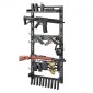 Βάση τοίχου VEVOR Gun Rack, Heavy Duty Steel, Indoor Rifle Shotgun Rack with Magazine Holt, Panel MOLLE, Gun Accessories Display Storage Storage, Hold μέχρι 5 τουφέκια ή κυνηγετικά όπλα, για τακτικό εξοπλισμό