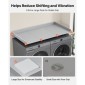 Πάγκος VEVOR Washer Dryer, 137 x 69,9 cm Ξύλινο κάλυμμα πλυντηρίου και στεγνωτηρίου με άκρο & 2 γάντζους, αδιάβροχο κάλυμμα πλυντηρίου για ντουλάπα ρούχων Οργάνωση και αποθήκευση πάγκου, γκρι