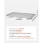 Πάγκος VEVOR Washer Dryer, 137 x 69,9 cm Ξύλινο κάλυμμα πλυντηρίου και στεγνωτηρίου με άκρο & 2 γάντζους, αδιάβροχο κάλυμμα πλυντηρίου για ντουλάπα ρούχων Οργάνωση και αποθήκευση πάγκου, γκρι
