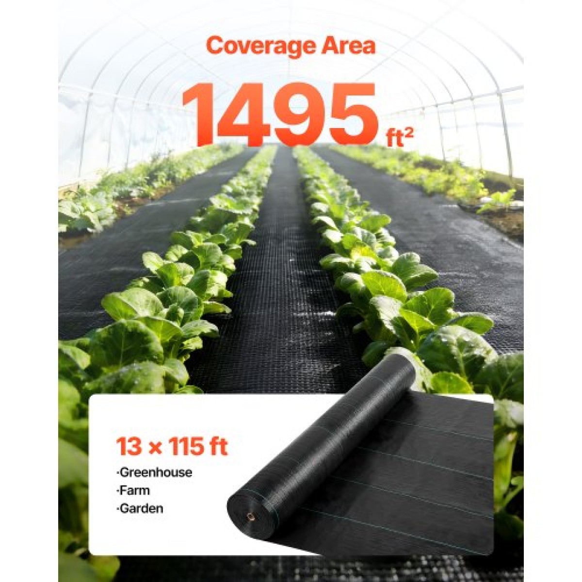 VEVOR Weed Barrier Fabric Heavy Duty, 4x35,1m 99,2g Landscape Fabric, Woven Weed Blocker Fabrics, Garden Fabrics Weeds Barrier, Weeds Control Ground Cover, Geotextile Webbing, Gardening Mat, Black
