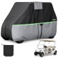 Κάλυμμα VEVOR Golf Cart, Full Coverage 2+2/4 Passenger Golf Cart, 600D αδιάβροχο Oxford Fabric Club Car Cover που ταιριάζει στα περισσότερα Carts Club Car, Yamaha, EZGO, Honda, PU Coating & Three Zipper Doors