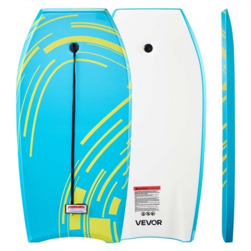 VEVOR 1055mm Bodyboard, Body Board Trainer με EPS Foam Core & Wrist Leash, UV-Resistant Bodyboard για αρχάριους, νέους έως 82 κιλά